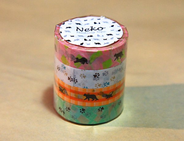 画像2: MIネコマスキングテープ・とら（4巻セット） (2)