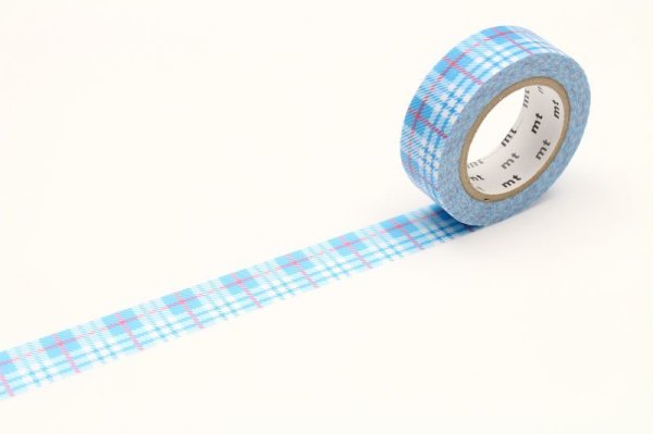 画像2: mt-マスキング／421（チェック・ライトブルー） (2)