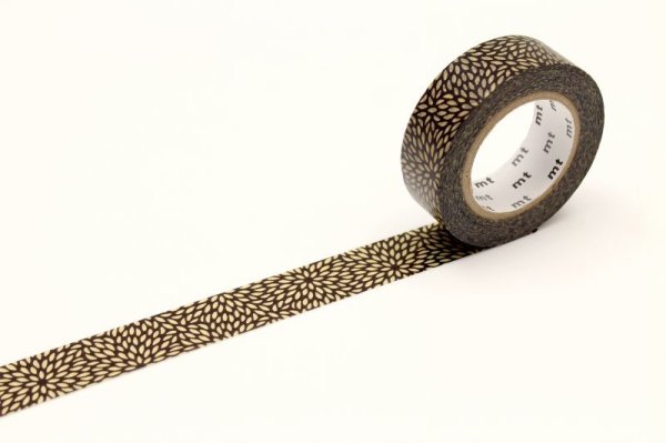 画像2: 生産終了／mt-マスキング／433（むじな菊・黒(くろ)） (2)