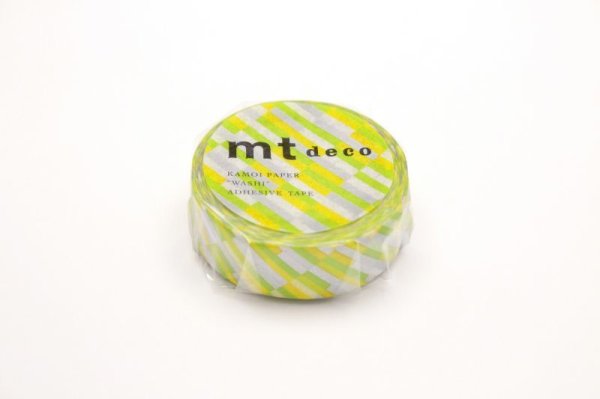画像2: mt-マスキング／439（ブロックストライプ・グリーン） (2)