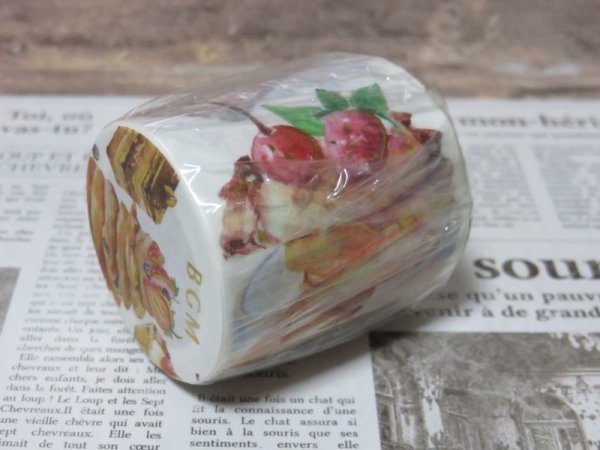 画像2: BGM マスキングテープ【金箔・おやつの時間】 (2)