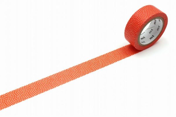 画像2: mt 1Pー鮫小紋・赤橙（465） (2)